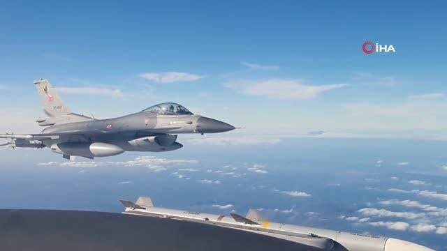 Hava Kuvvetleri Komutanlığı'ndan Ege'nin uluslararası hava sahasında eğitim