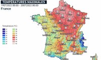 Les températures maximales en France en 2022
