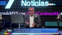 En MVS Noticias condenamos el atentado en contra de el periodista Ciro Gómez Leyva - 16 dic 2022