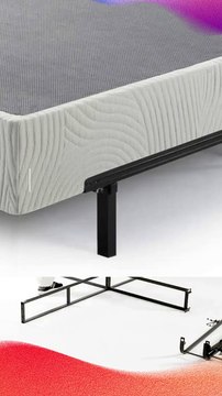 ZINUS 9 Inch Metal Smart Box Spring _ Mattress Foundation _ Strong Metal Frame _ Easy Assembly, Queen - Home & Kitchen