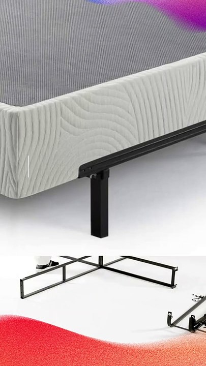 ZINUS 9 Inch Metal Smart Box Spring _ Mattress Foundation _ Strong Metal Frame _ Easy Assembly, Queen - Home & Kitchen