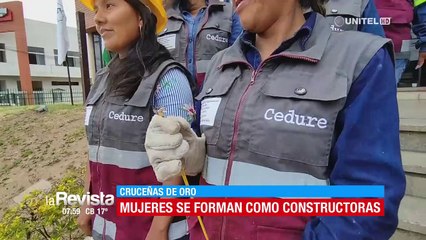Cruceñas de oro: Mujeres se formaron como constructoras