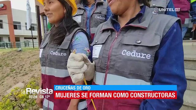 Cruceñas de oro: Mujeres se formaron como constructoras