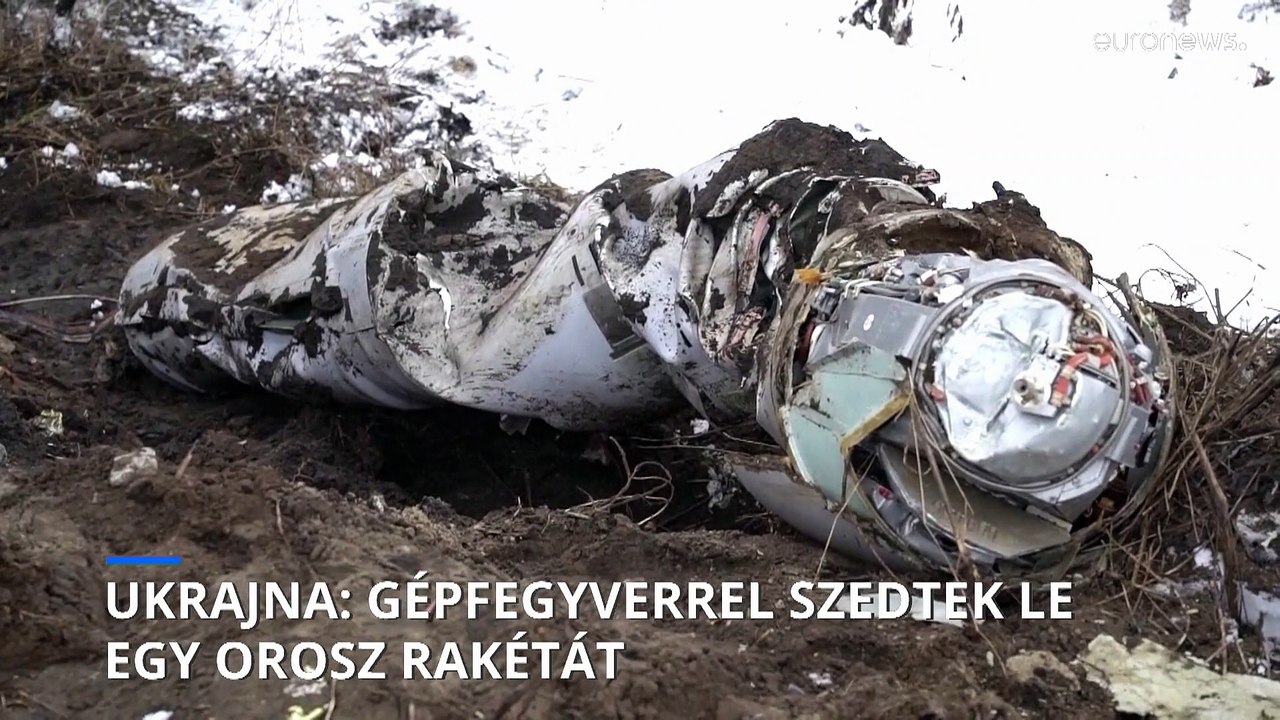 Egy ukrán egység gépfegyverrel szedett le egy orosz rakétát