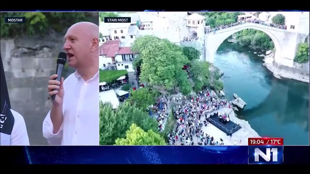 Lana Pudar press konferencija ispod Starog mosta 20.08.2022