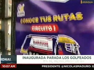 Inauguración de la parada Los Golfeados en el edo. Aragua beneficia a más de 3 mil usuarios