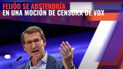 Feijóo dice que se abstendría en una moción de censura de Vox