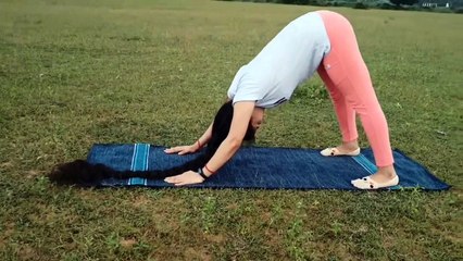 Yoga for hair growth in hindi _ योग करने से बालो के फायदे_ my yoga routine _