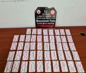 Yunus polisine yakalanan iki şahsın üzerinden 672 adet sentetik hap çıktı