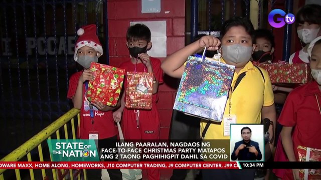 Ilang paaralan, nagdaos ng face-to-face christmas party matapos ang 2 taong paghihigpit dahil sa COVID | SONA