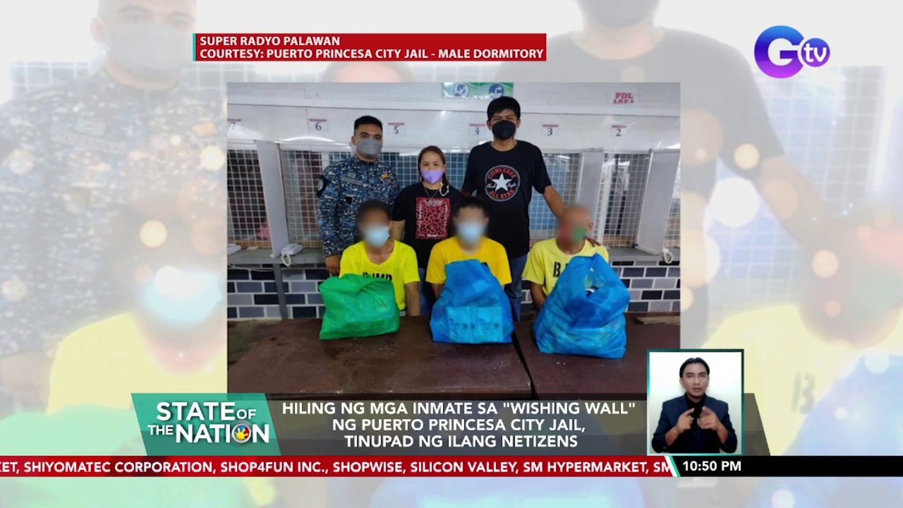 Hiling ng mga inmate sa "Wishing Wall" ng Puerto Princesa City Jail, tinupad ng ilang netizens | SONA