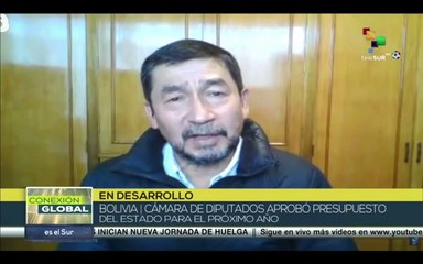 Cámara de diputados de Bolivia aprueba presupuesto del Estado para próximo año