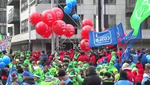 A Bruxelles, manifestation contre la hausse du coût de la vie