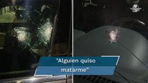 Así quedó la camioneta blindada de Ciro Gómez Leyva tras el atentado