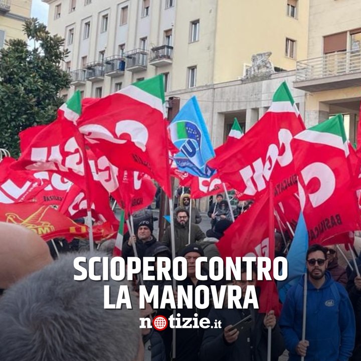 Cgil e Uil in piazza contro la Manovra del governo Meloni