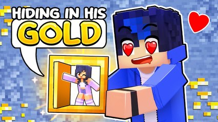 My TINY Home Inside EIN'S GOLD in Minecraft!