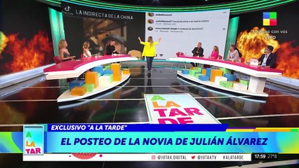 Los fuertes mensajes de la novia de Julián Álvarez contra La China Suárez