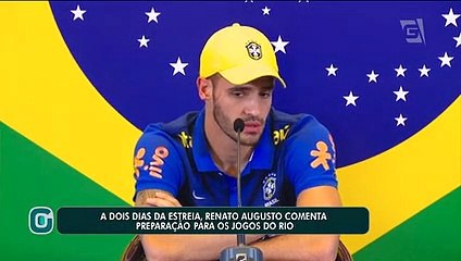 Renato Augusto comenta preparação para estreia no Rio 2016