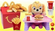 Puppy Skye Eats a McDonald's Happy Meal