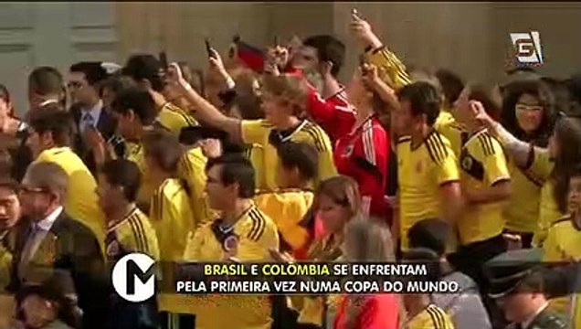 Brasil e Colômbia se enfrentam pela primeira vez numa Copa do Mundo
