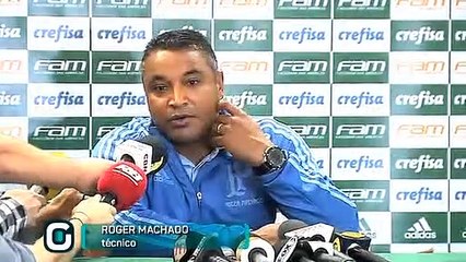 Coletiva do técnico Roger Machado após empate do Palmeiras com o Santos