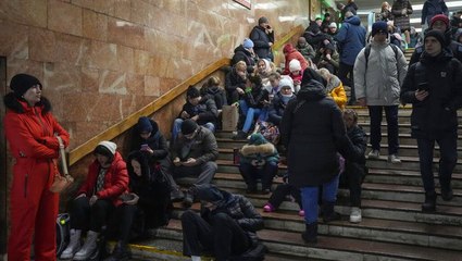 Ukraine: Kyiv residents shelter in metro as Russia fires ‘massive’ missile barrage