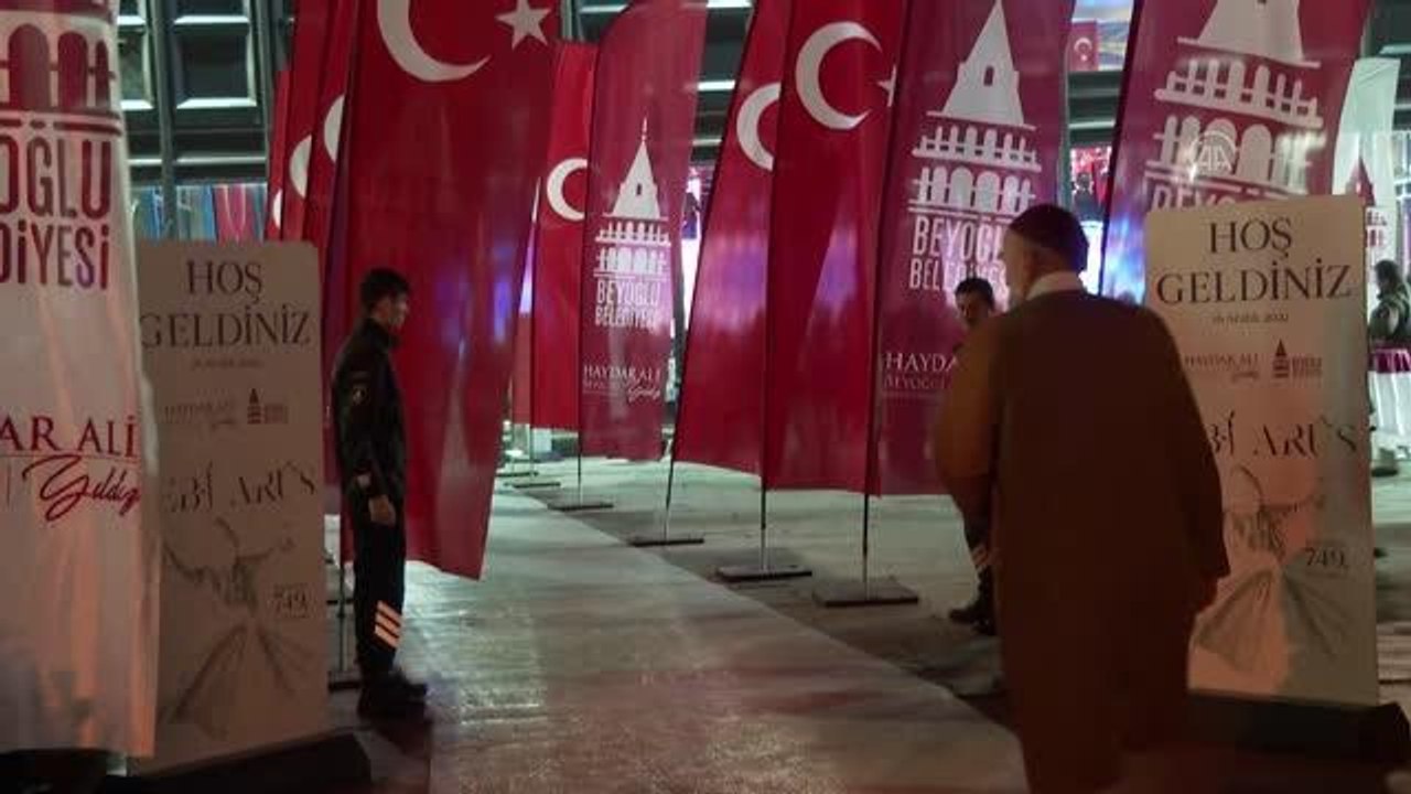 Hazreti Mevlana, 749. vuslat yıl dönümünde Beyoğlu'nda anıldı