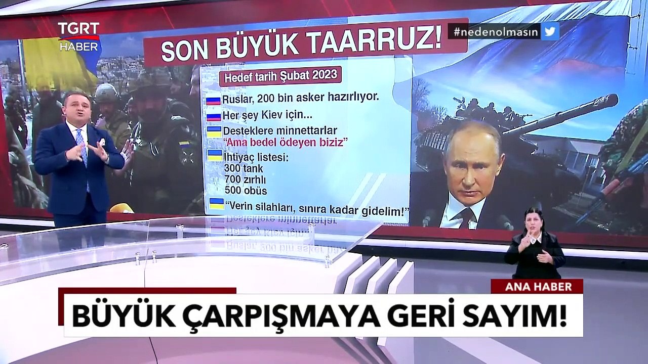 Rusya Büyük Çarpışmaya Hazırlanıyor! Ukrayna'yı Şubatta Topyekun İşgal Edecek - TGRT Haber