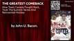 The Greatest Comeback: Bestselling Author John U. Bacon Tackles The 1972 Summit Series