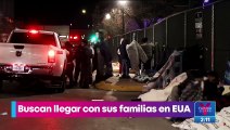 Migrantes duermen en las calles tras ser liberados por autoridades de El Paso