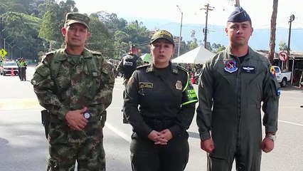 Policía de carreteras en las vías del departamento de Antioquia