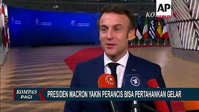 Presiden Macron Yakin Perancis Bisa Pertahankan Gelar Piala Dunia