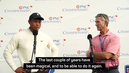 Tiger ready for 'special' moment playing alongside son Charlie