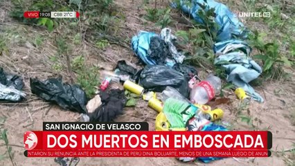 Además de las dos decesos, hay dos heridos de bala tras emboscada en el Parque Noel Kempff Mercado