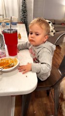 Kiddo Struggling to Stay Awake After Thanksgiving Dinner