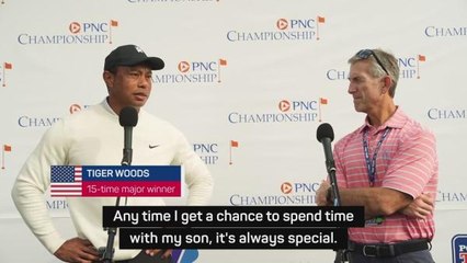 Tiger ready for 'special' moment playing alongside son Charlie