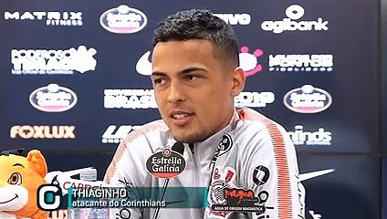 Confira o que disse o volante Thiaguinho em coletiva