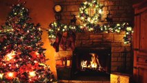 christmas music piano cover || christmas music fireplace crackling