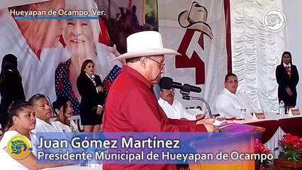 No soy hipócrita afirma alcalde de Hueyapan durante su Informe