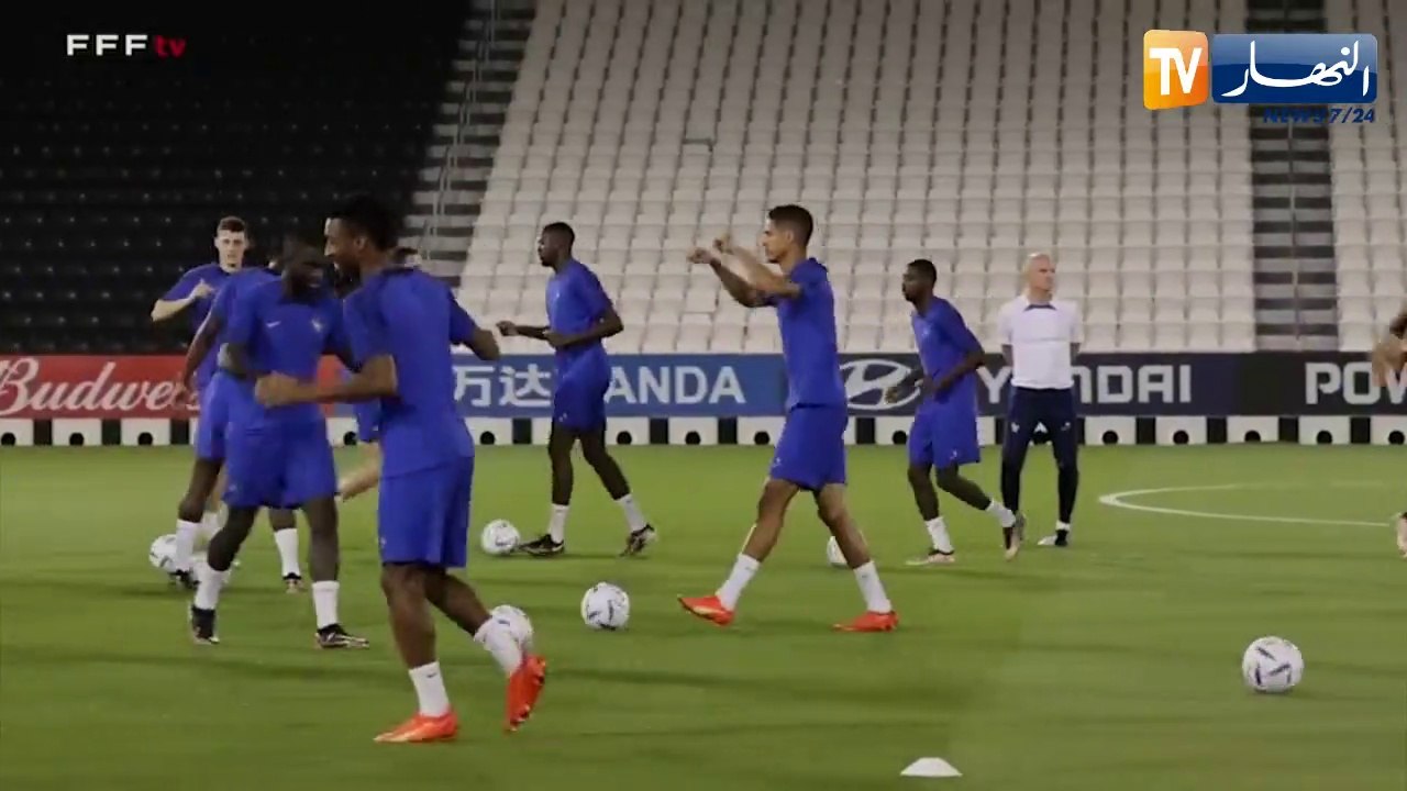 عودة رابيو لتدريبات المنتخب الفرنسي وغياب كومان بسبب الزكام قبل النهائي