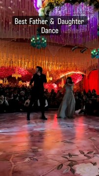 INDIAN FATHER AND DAUGHTER DANCE IN WEDDING