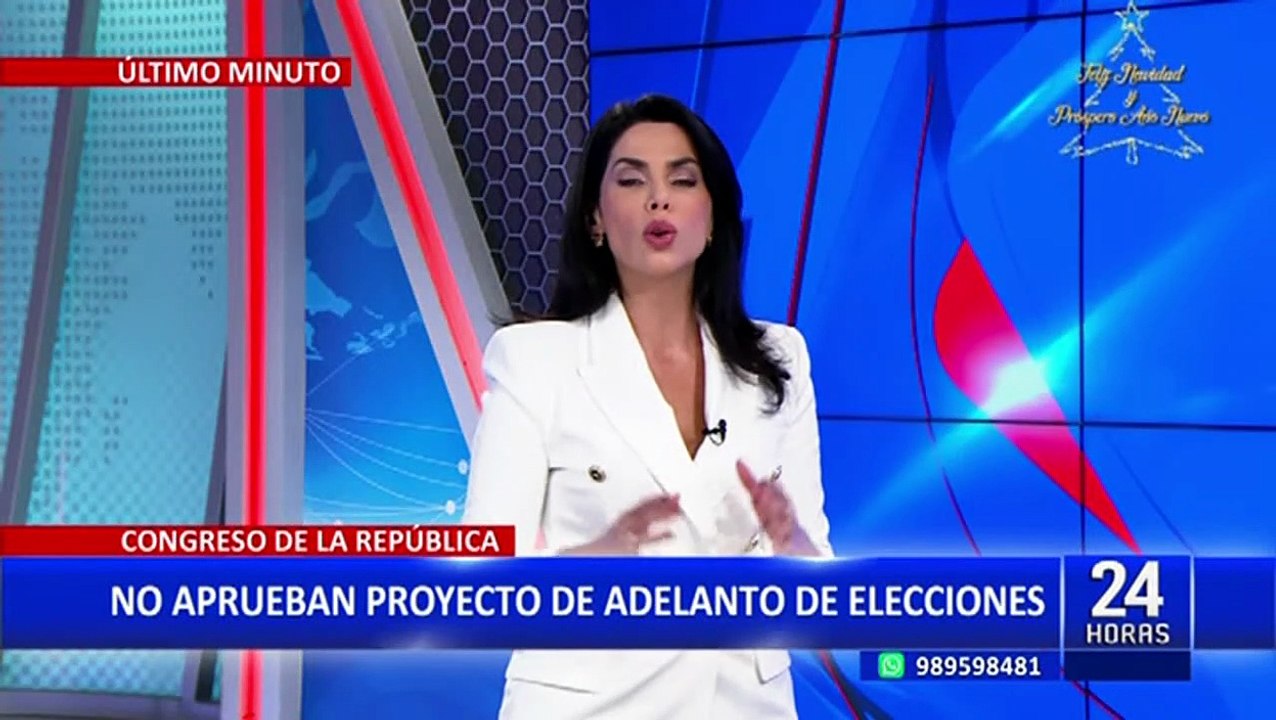 Congreso: No se aprueba proyecto de ley para adelanto de elecciones