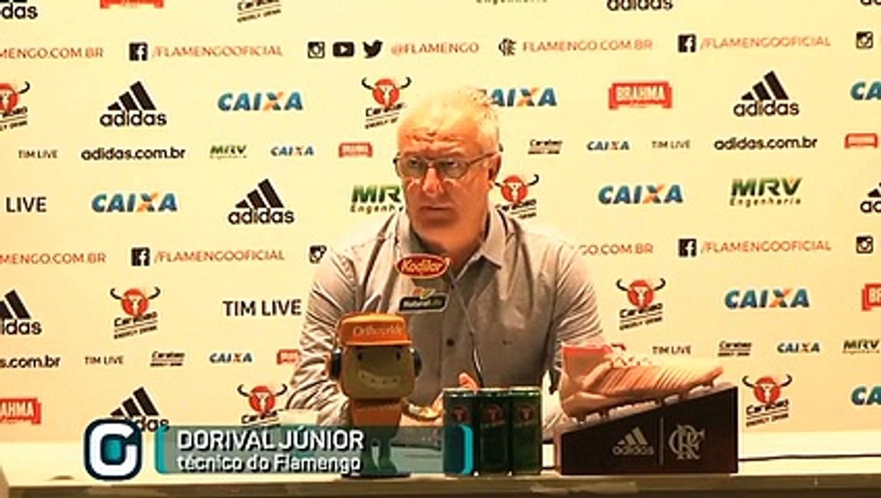 Coletiva do técnico Dorival Junior após vitória do Flamengo sobre o Grêmio
