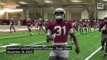 Alabama Football Practice Footage - Sugar Bowl