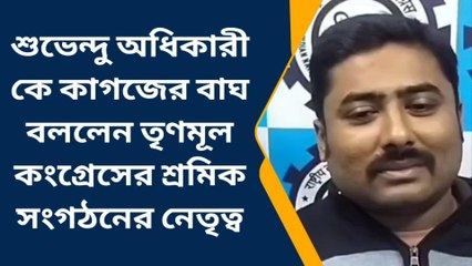 নদীয়াঃ শুভেন্দু অধিকারীকে কাগজের বাঘ বলে কটাক্ষ এই তৃণমূল নেতার