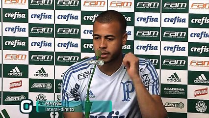 Veja com foi a coletiva com o lateral palmeirense Mayke