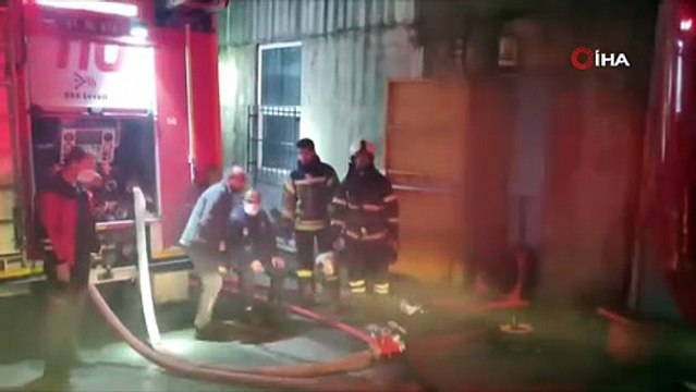 Kauçuk fabrikasında çıkan yangın söndürüldü