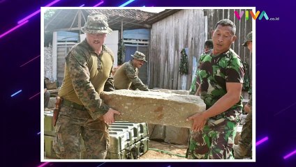 Prajurit AS Rela Dorong Gerobak Demi Renovasi Madrasah