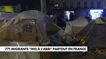 771 migrants «mis à l’abri» partout en France