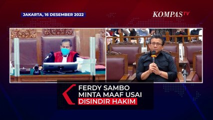 Disindir Hakim Punya Jabatan Bagus Tapi Tak Bisa Tahan Emosi, Ferdy Sambo: Saya Minta Maaf